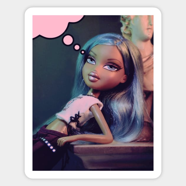 Bratz Deep in Thot Sticker by itsalexb